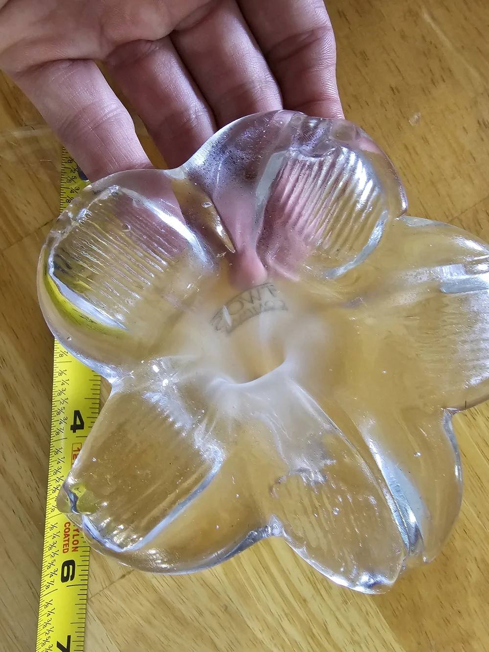 Two's Company Clear Glass Flower Bud